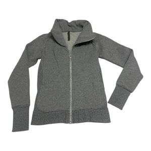 Lululemon Gray Asymmetrical Zip Jacket